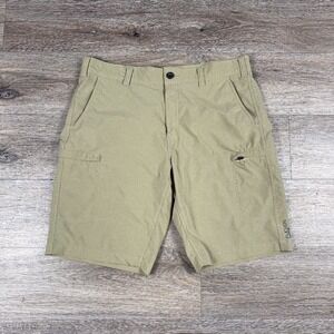 Eddie Bauer Men's Travex Outdoor Shorts Zipped‎ Cargo Pockets Hiking Size 36 Tan